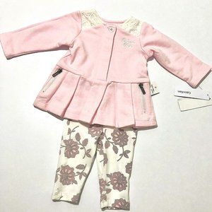 Brand new Calvin Klein Baby Girls 2 Piece Set